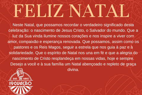 MENSAGEM DE NATAL E ANO NOVO