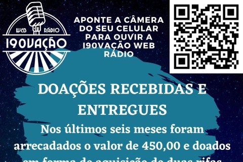 DOAÇÕES RECEBIDAS E ENTREGUES